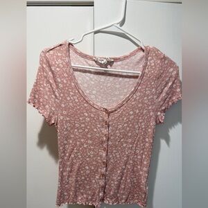 Hippie Rose Pink Floral Top